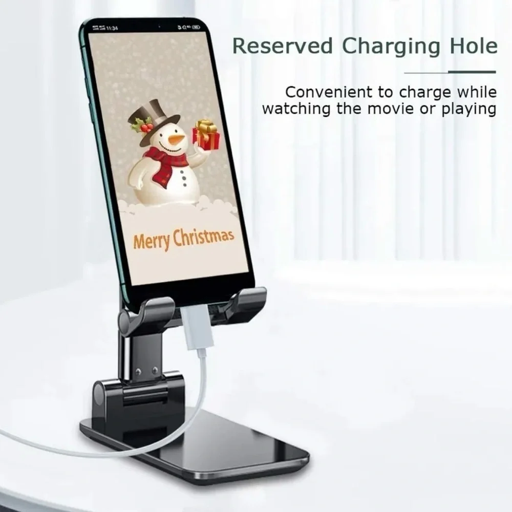 Phone Stand Foldable Portable Adjustable Tablet Cell Phone Holder Charging Dock
